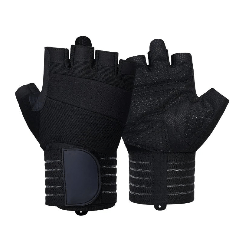Breathable Non Slip Grip Fitness Gloves With Wrist Support For Athletes By GripForge
