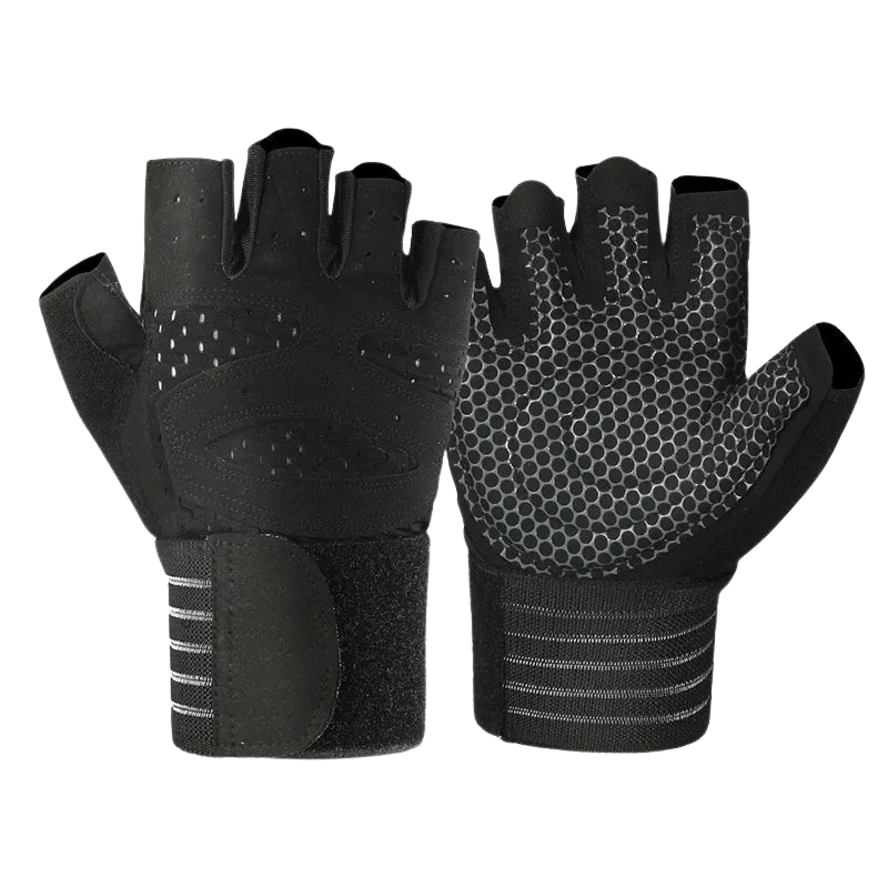 Breathable Non Slip Grip Fitness Gloves With Wrist Support For Athletes By GripForge