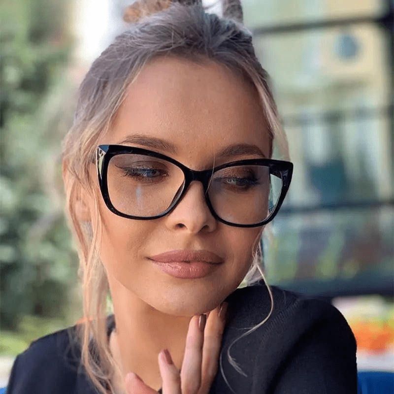 LumaFrame stilfulde blålysbriller til kvinder med styrkeglas