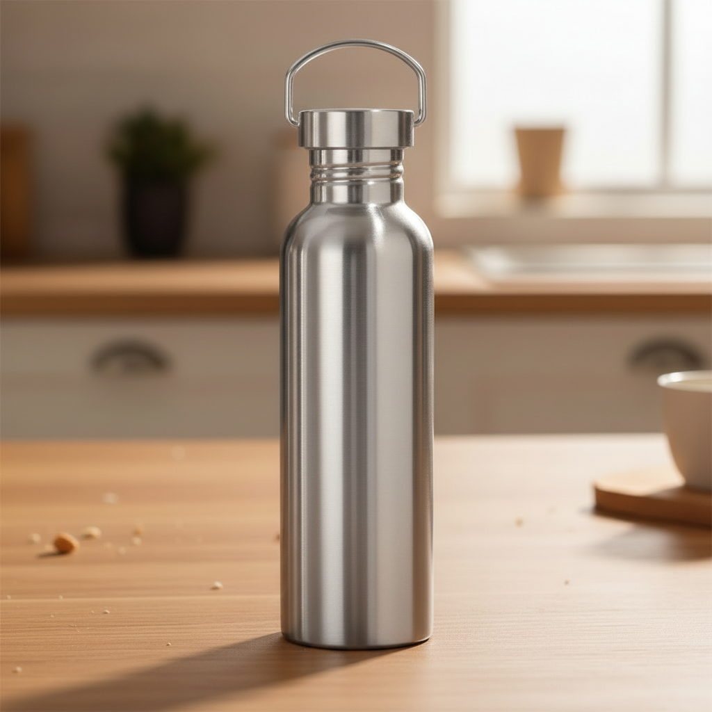 AeroGuard Rustfri Stål Vannflaske 1000ml Holdbar Lettvekt for Sport