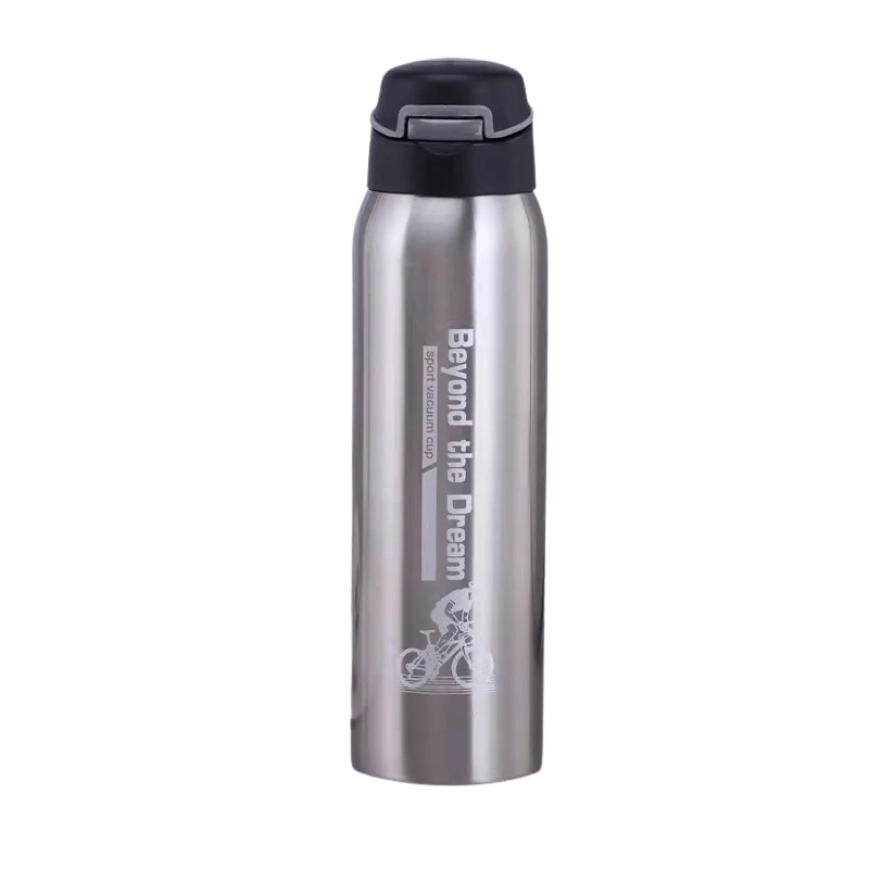 PeakCore vákuumos rozsdamentes acél kulacs 500 ml, dupla falú, szivárgásmentes, kültéri használatra