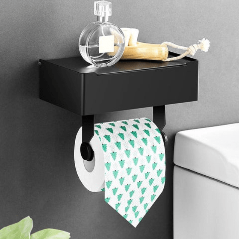 AstraNova Toalettpapirholder med elegant multifunksjonell oppbevaring for baderom