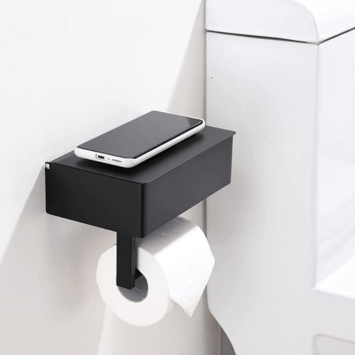 AstraNova Toilettenpapierhalter mit elegantem multifunktionalem Stauraum für Badezimmer