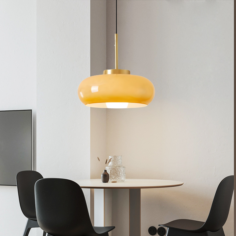 Serenelle Modern Copper And Glass Chandelier | Orntli
