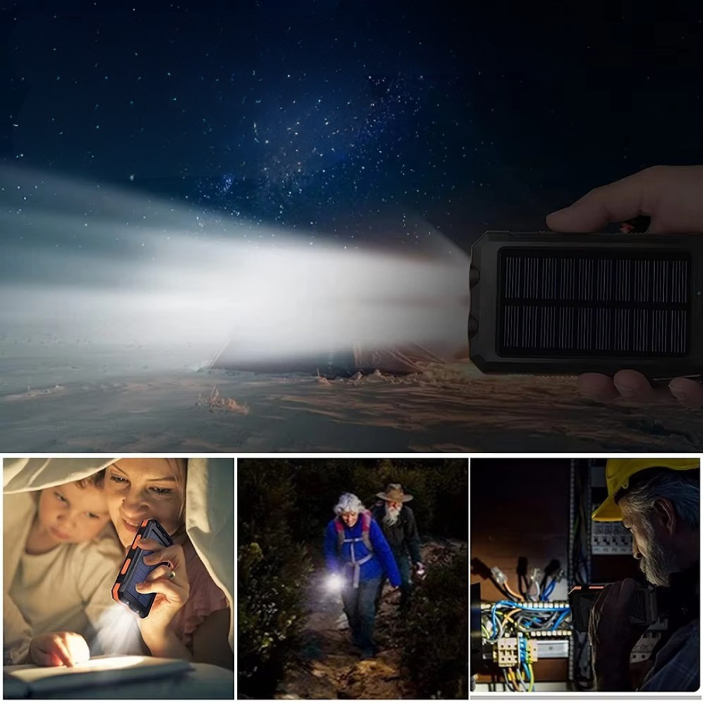 PowerMax 80000mAh Solar Charger Featuring LED Light