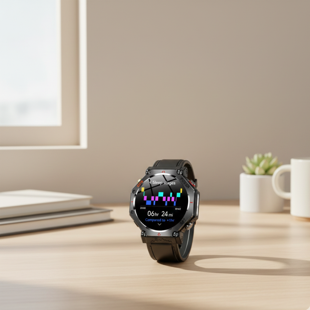 Outdoor Waterproof AMOLED GPS Smartwatch With Compass And Altimeter