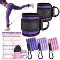 PulseFlex Resistance Bands For Glutes And Hips With Ankle Strap For Home Workouts