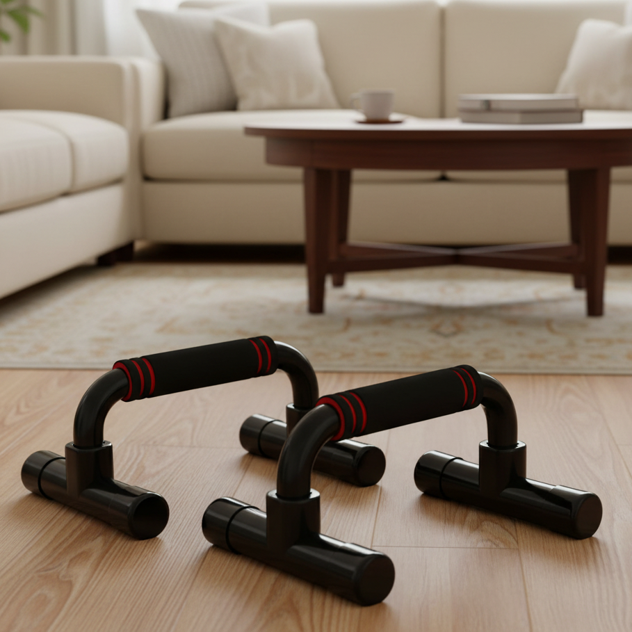 Ergonomiczne poręcze do pompek PivotFlex przyjazne dla stawów do domowego fitnessu