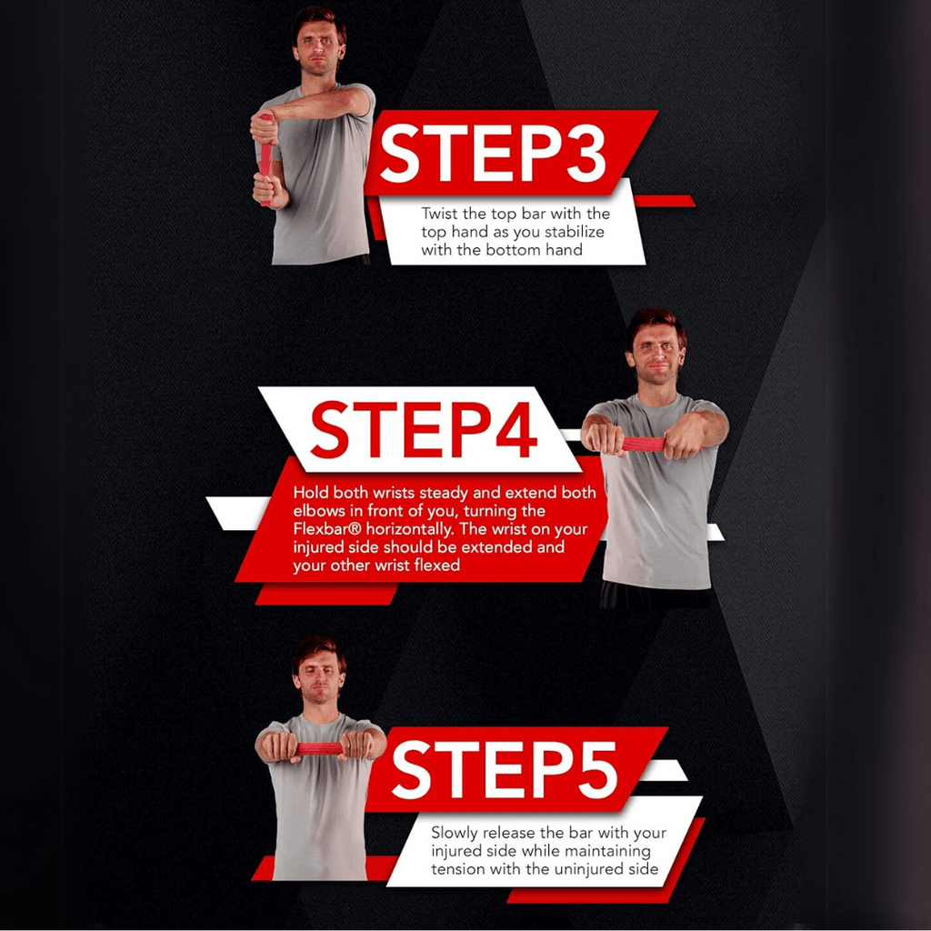ArcFlex Therapy Resistance Bar For Tennis Elbow Rehab And Forearm Training