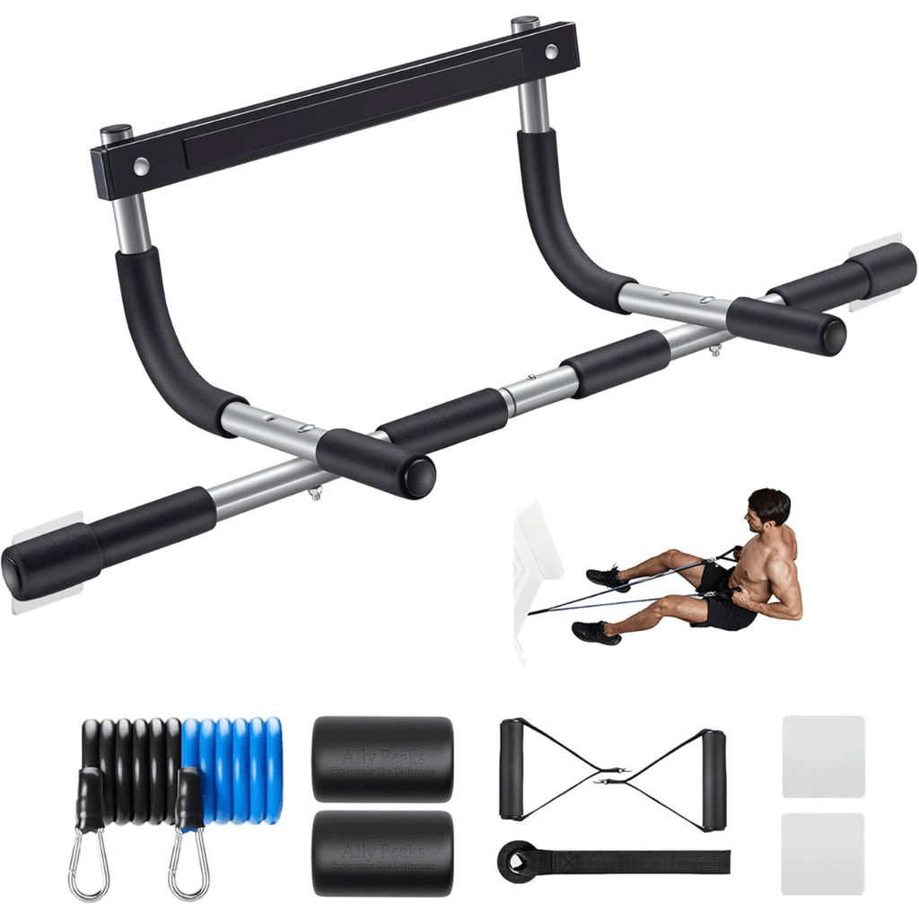IronGrove Dørkarm Pull-Up Bar, Stål, 200 kg kapasitet, Hjemmegym
