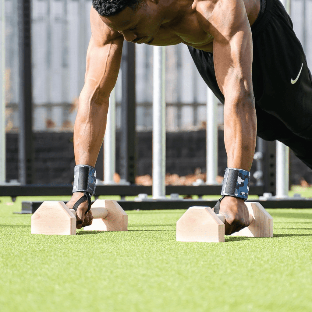 CoreFlex Calisthenics Push-up-stenger i tre med sklisikkert grep for alle nivåer