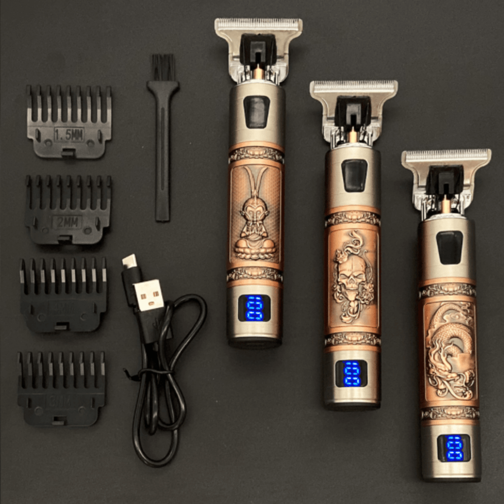 Nova Trim Vintage Barttrimmer für Männer mit wiederaufladbarem Akku und Präzision