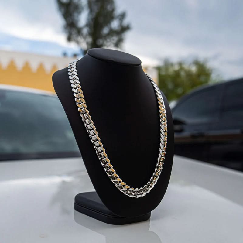 Collana a catena cubana Miami NovaPulse 8mm lucida, dichiarazione per chi ama distinguersi