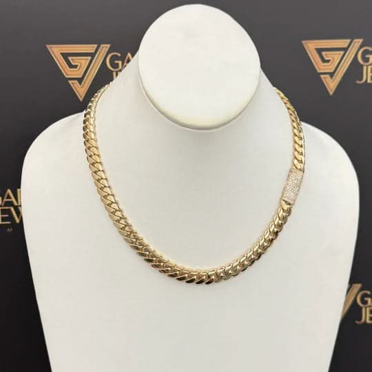Collana a catena cubana Miami NovaPulse 8mm lucida, dichiarazione per chi ama distinguersi
