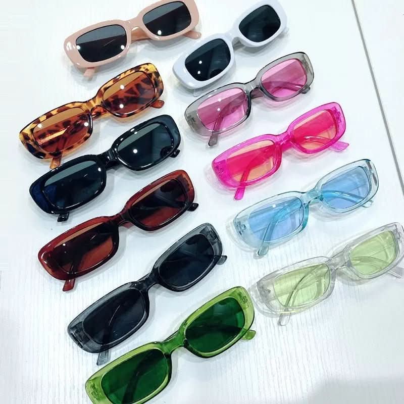 NovaVista Retro Style Rectangular Sunglasses With UV400 Protection For Women