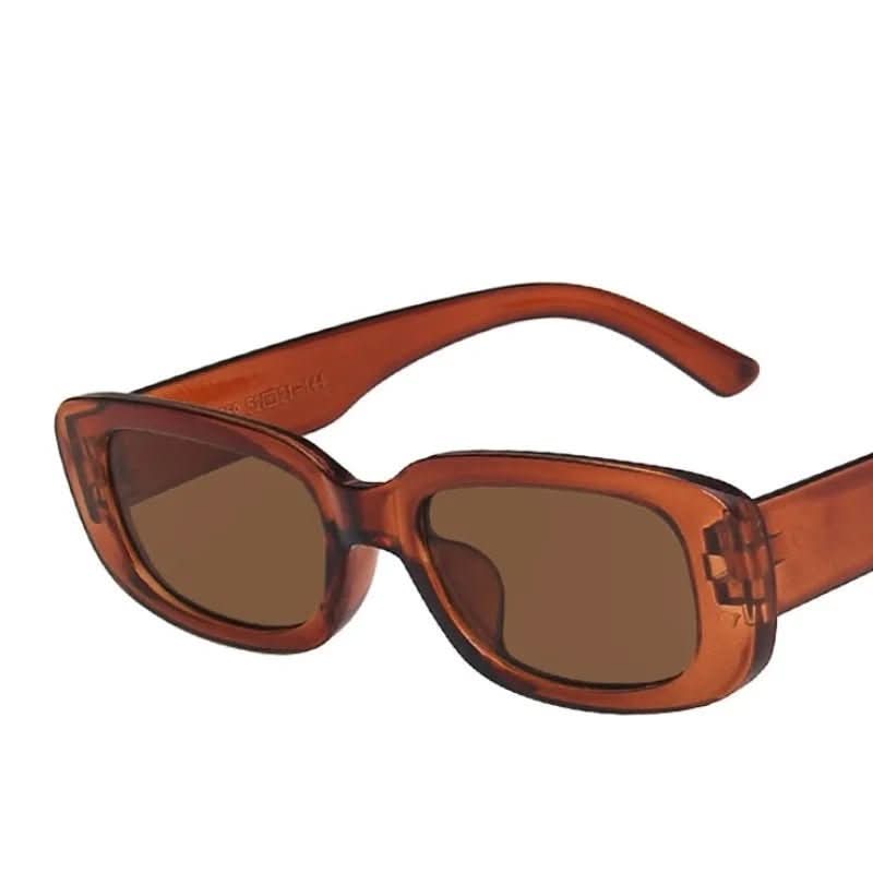 NovaVista Retro Style Rectangular Sunglasses With UV400 Protection For Women