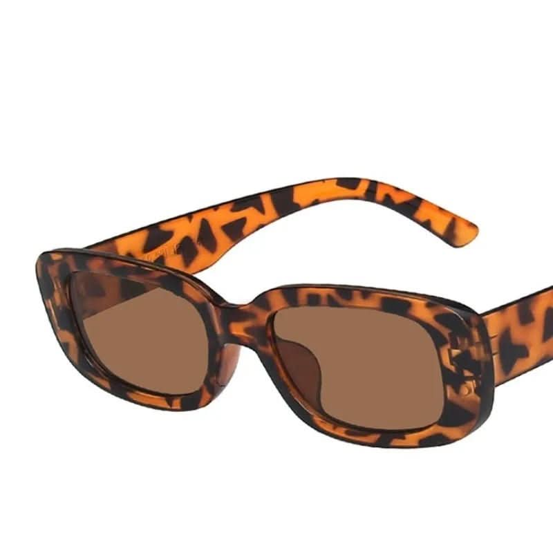 NovaVista Retro Style Rectangular Sunglasses With UV400 Protection For Women