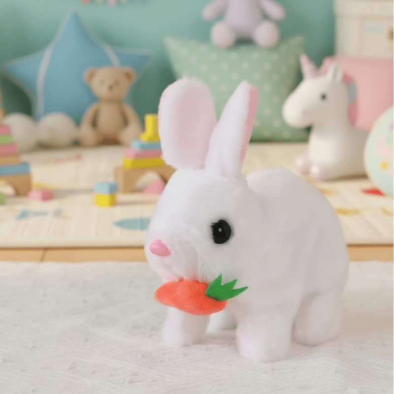CuddleBloom Realistic Rabbit Toy With Lifelike Movements And Sounds For Kids