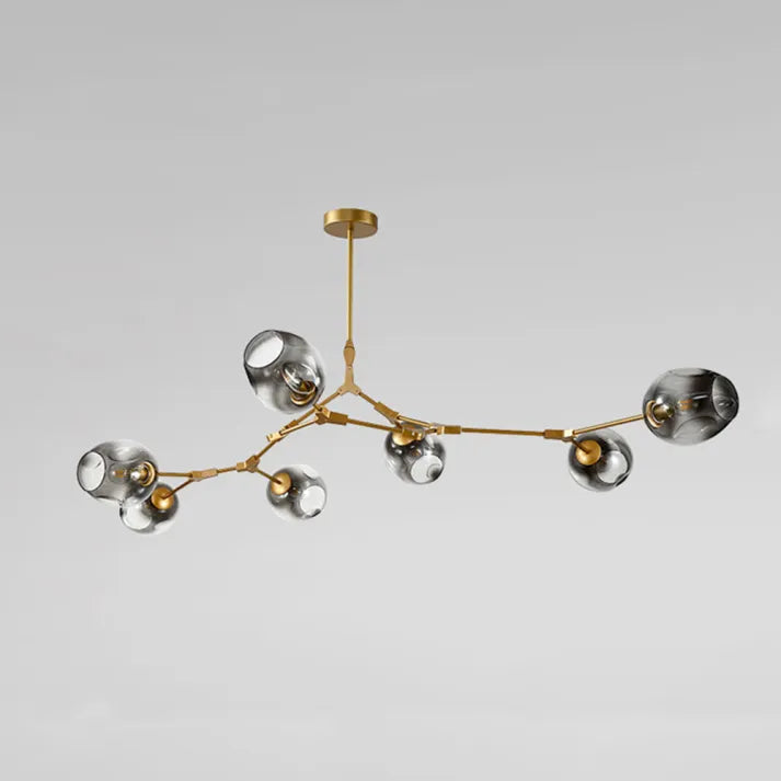 BubbleLight – závěsná lampa Sputnik s skleněnými bublinami