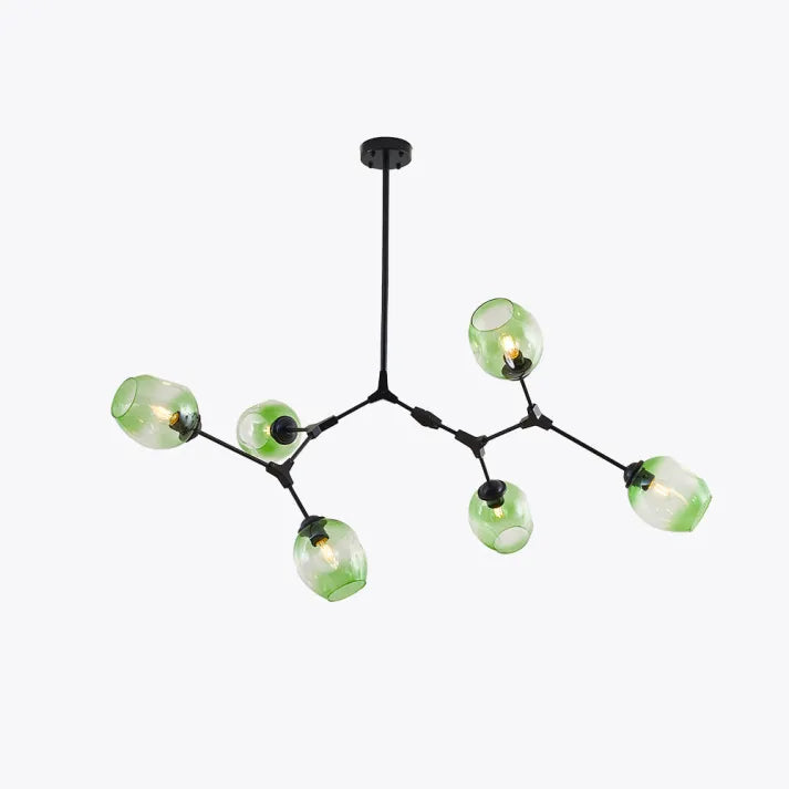 BubbleLight – závěsná lampa Sputnik s skleněnými bublinami