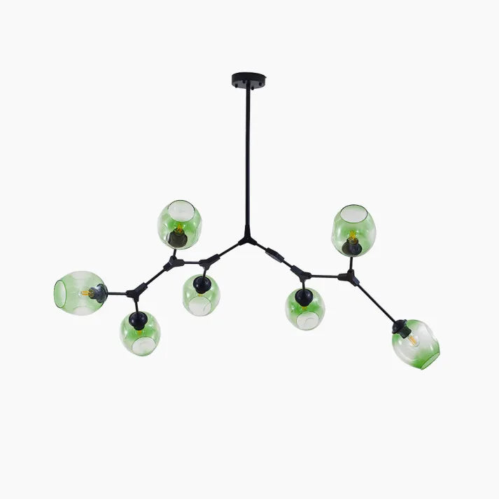 BubbleLight – závěsná lampa Sputnik s skleněnými bublinami