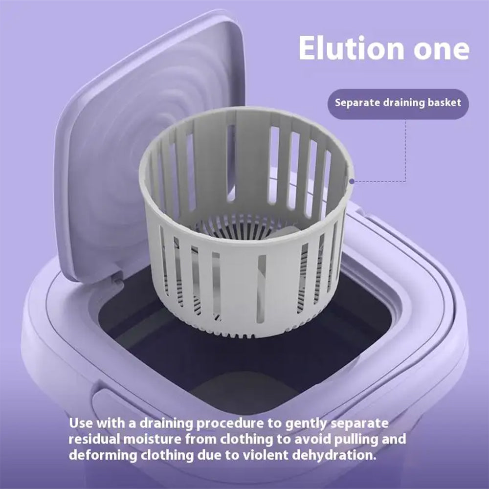 Foldable Portable Washer With Built-In Dryer For Home Use