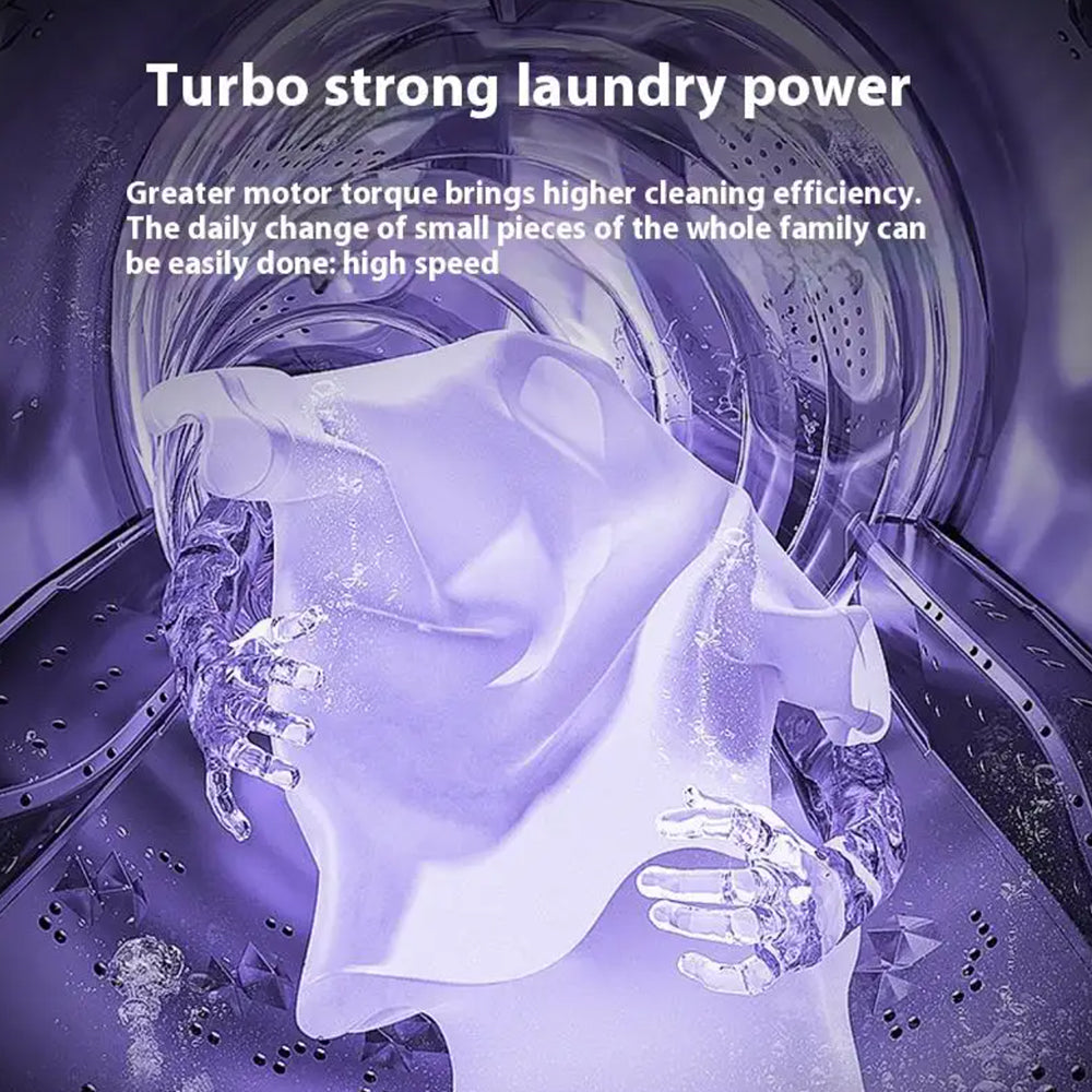 Foldable Portable Washer With Built-In Dryer For Home Use