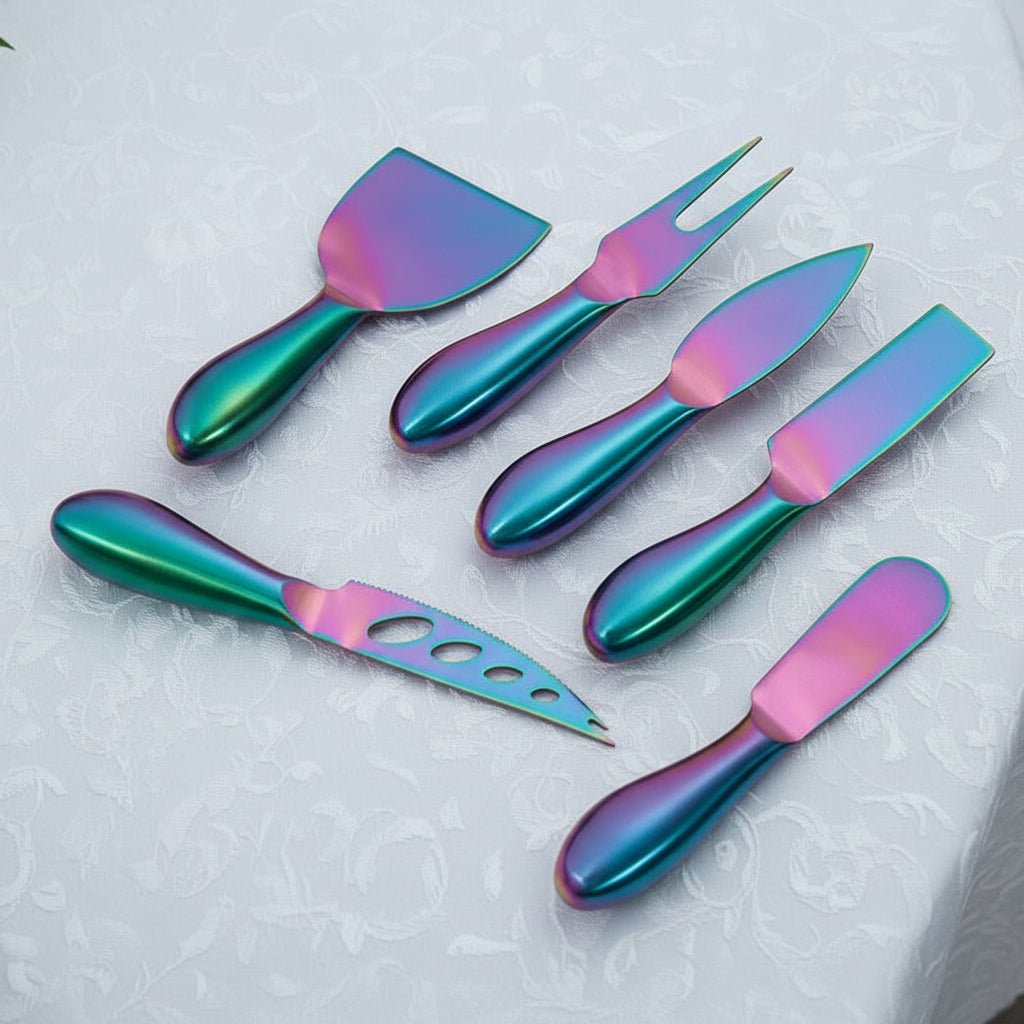 ערכת סכיני גבינה Sliceva עם כלי נירוסטה לחיתוך מדויק