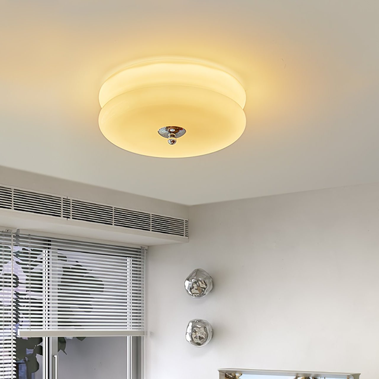Valeron Vintage Art Deco LED Ceiling Light Fixture