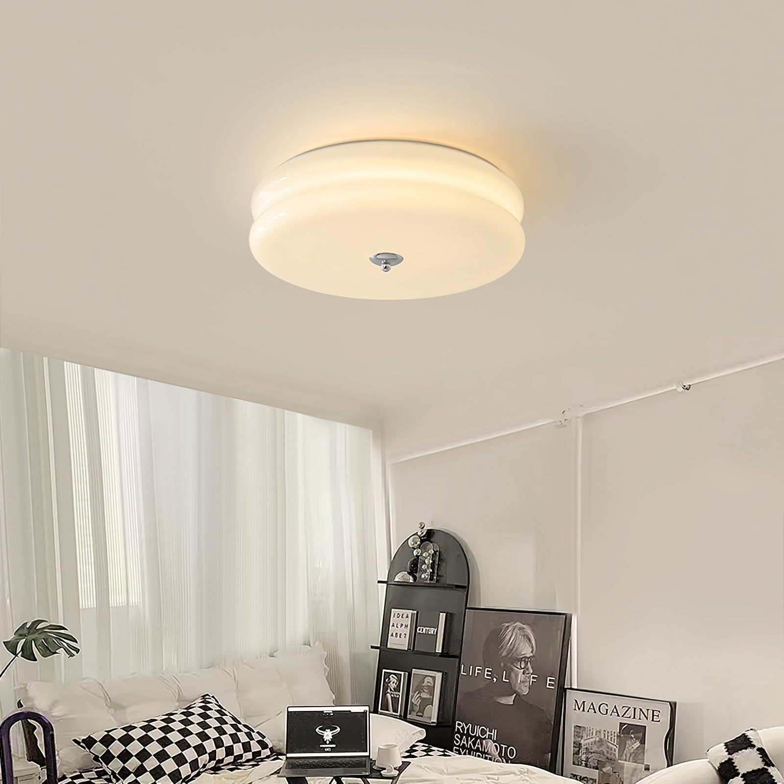 Valeron Vintage Art Deco LED Ceiling Light Fixture