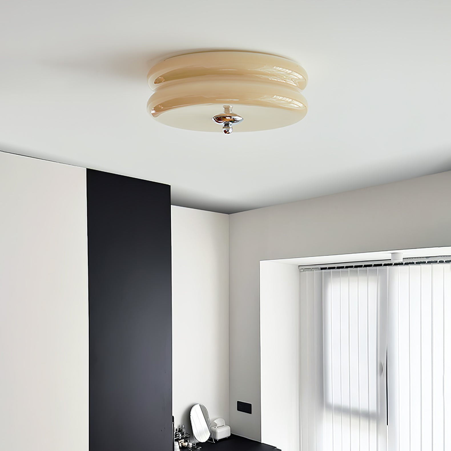 Valeron Vintage Art Deco LED Ceiling Light Fixture