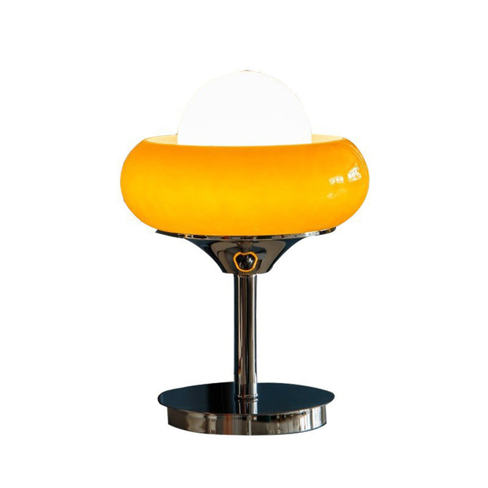 Vintage Glass Table Lamp in Bauhaus Style | Orntli