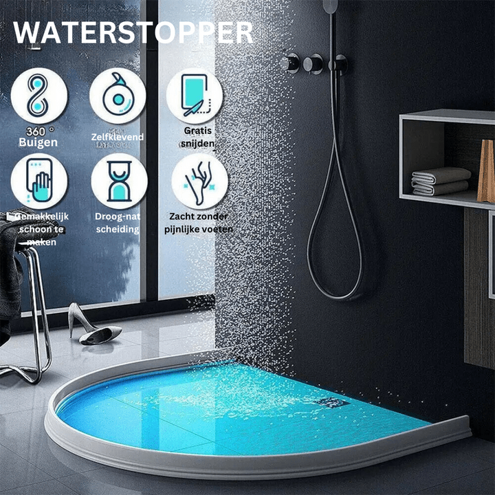 AquaGuard silikone tætningsstrimmel stopper vandlækager i badeværelser og køkkener
