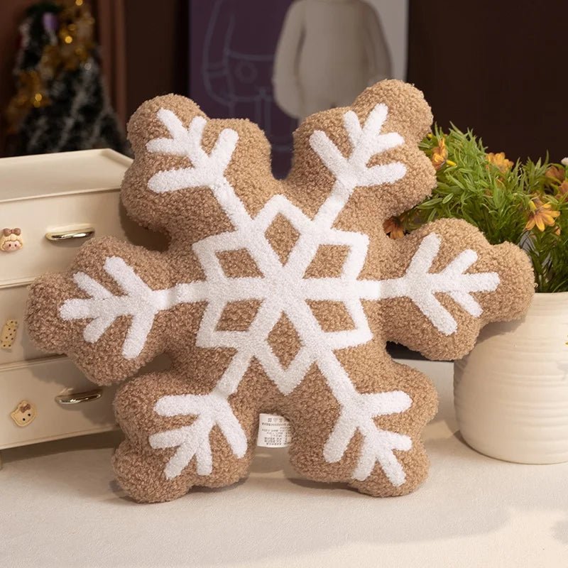 Polštář FrostNest Snowflake pro útulné zimní sváteční domácí dekorace fanoušků