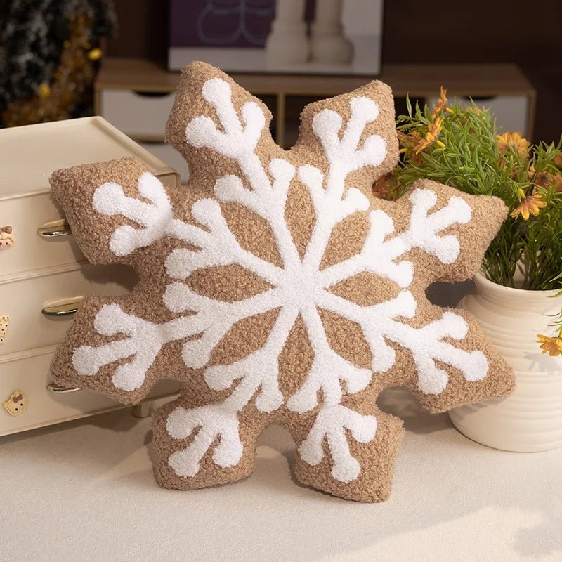 Polštář FrostNest Snowflake pro útulné zimní sváteční domácí dekorace fanoušků