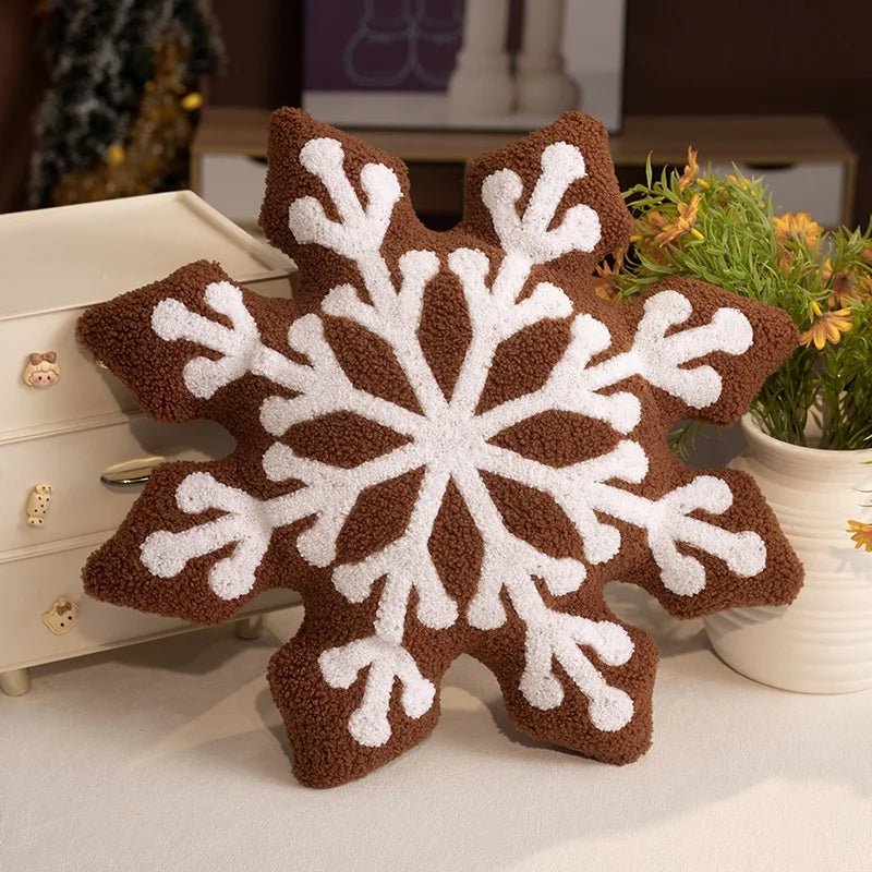 Polštář FrostNest Snowflake pro útulné zimní sváteční domácí dekorace fanoušků
