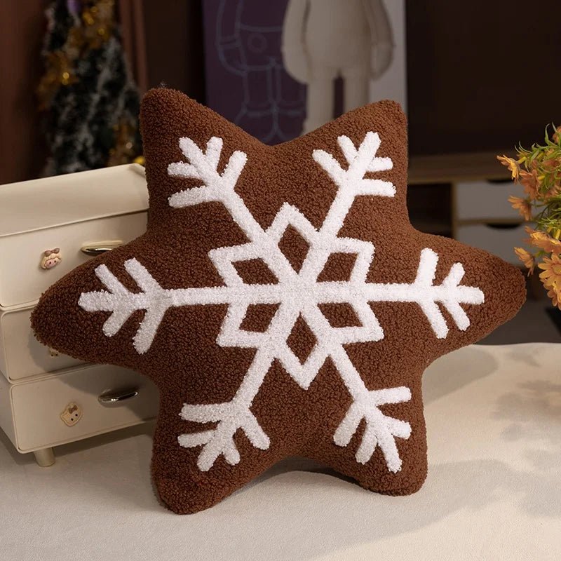 Polštář FrostNest Snowflake pro útulné zimní sváteční domácí dekorace fanoušků