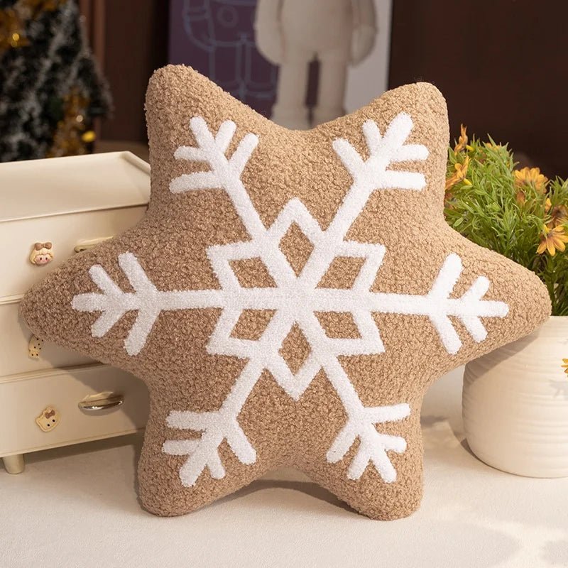 Polštář FrostNest Snowflake pro útulné zimní sváteční domácí dekorace fanoušků
