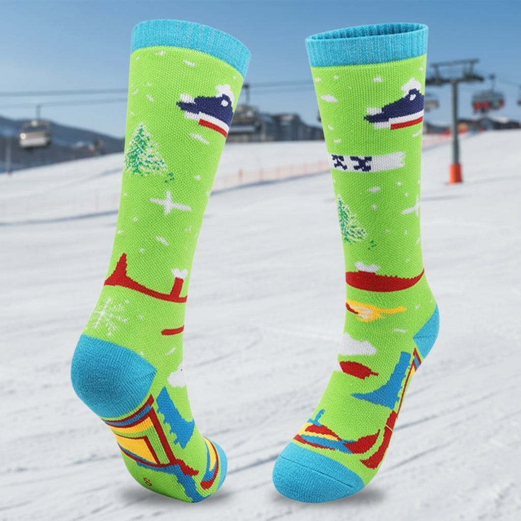 FrostStride Kids Thermal Socks Non Slip Warm Moisture Wicking Comfort