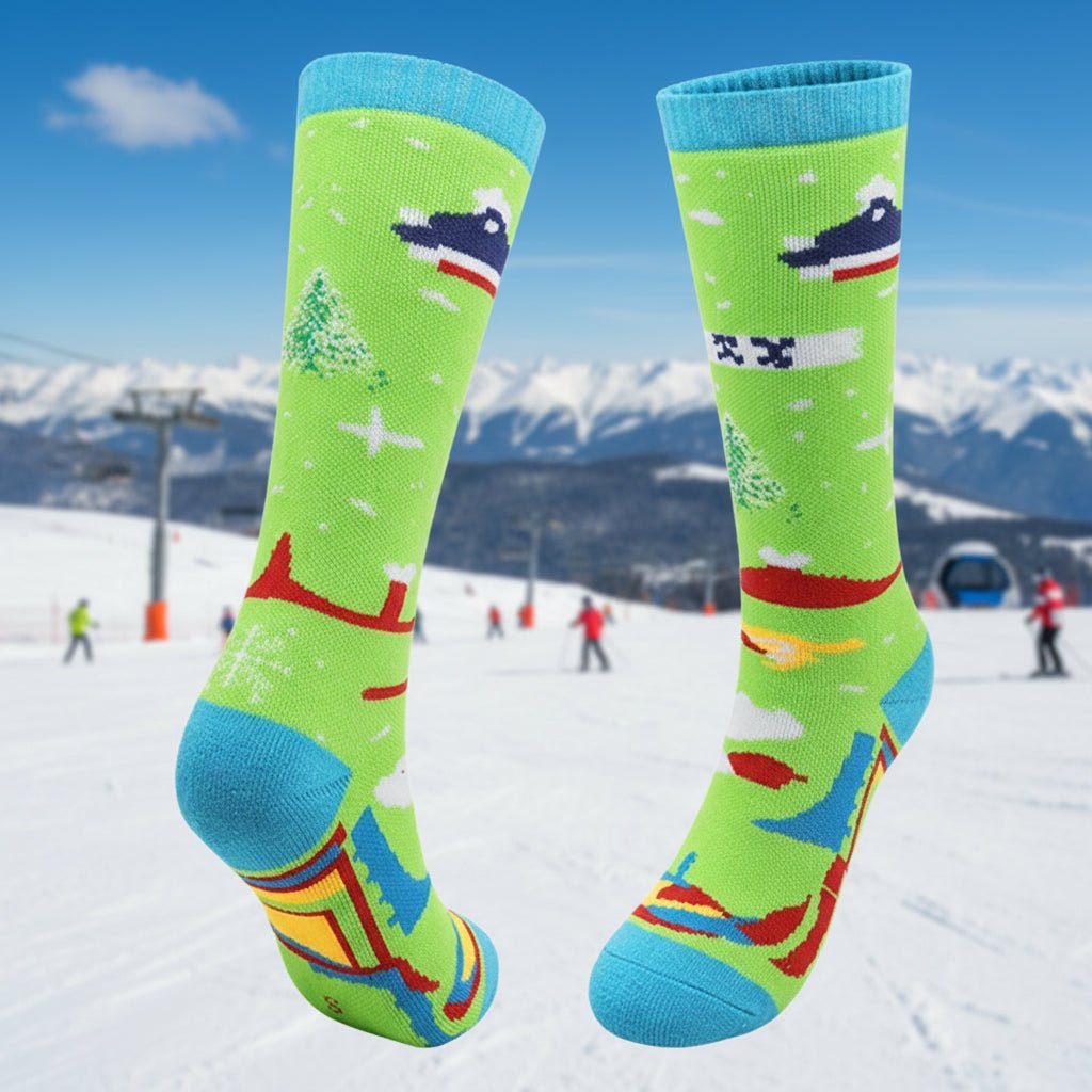 FrostStride Kids Thermal Socks Non Slip Warm Moisture Wicking Comfort