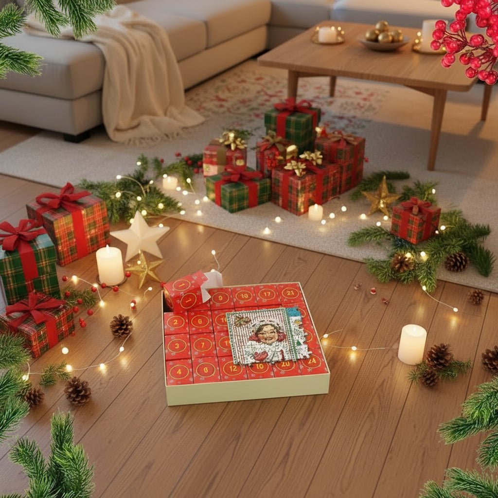 AuroraPlex 1000 Piece Advent Calendar Puzzle For Families Christmas Countdown Fun