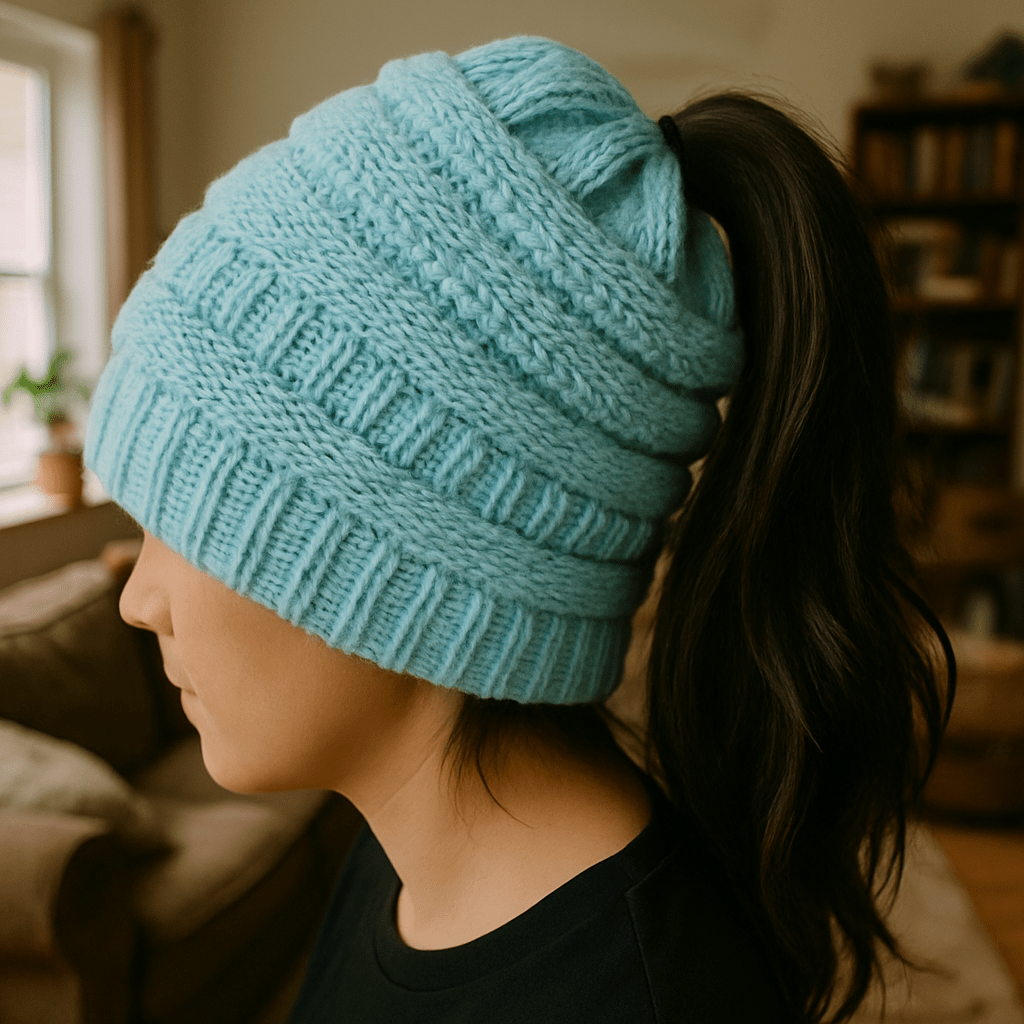 Cappello in lana lavorato a uncinetto da donna CozyWeave, caldo e accogliente, stile casual per l'outdoor invernale