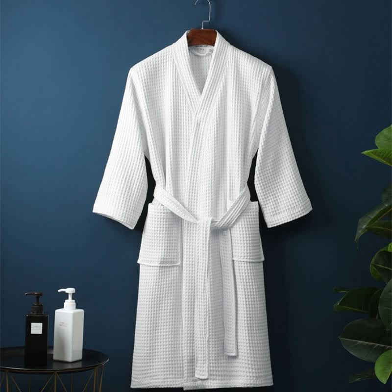 Accappatoio PureCloud Waffle per Comfort Unisex e Morbidezza Premium Assorbente