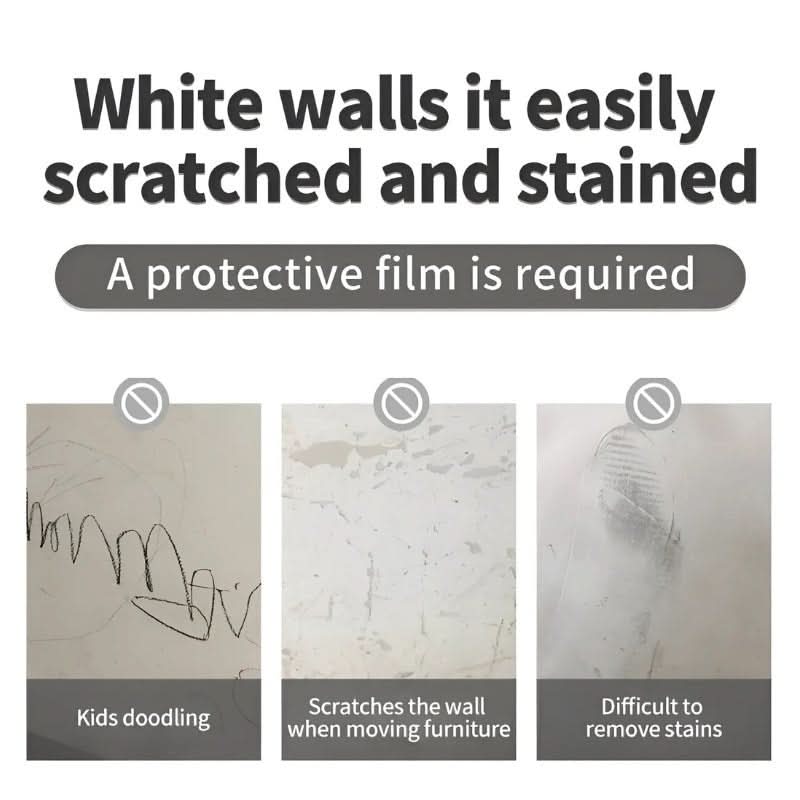 LumiGuard Transparent Wall Protection Film For Homes Invisible Shield