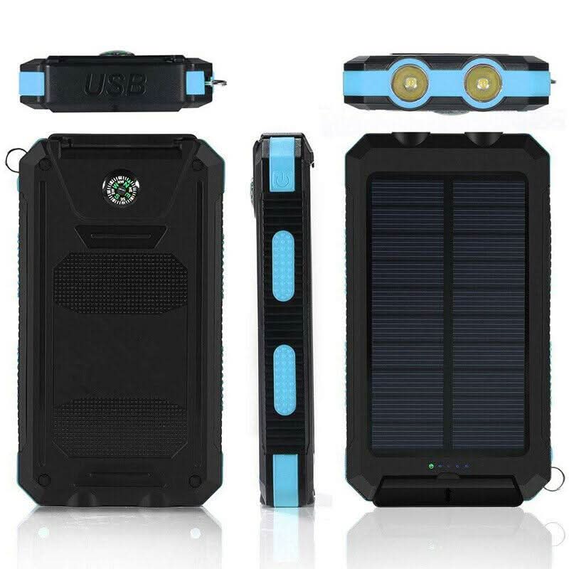 30000mAh TrailSpark Solar Power Bank Waterproof for Outdoor Adventures