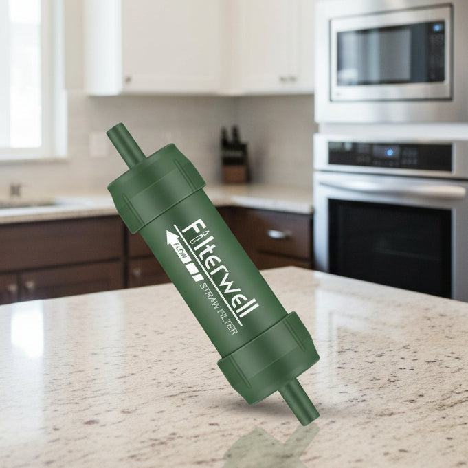 AeroTrail Mini Water Filter Straw for Camping and Emergencies