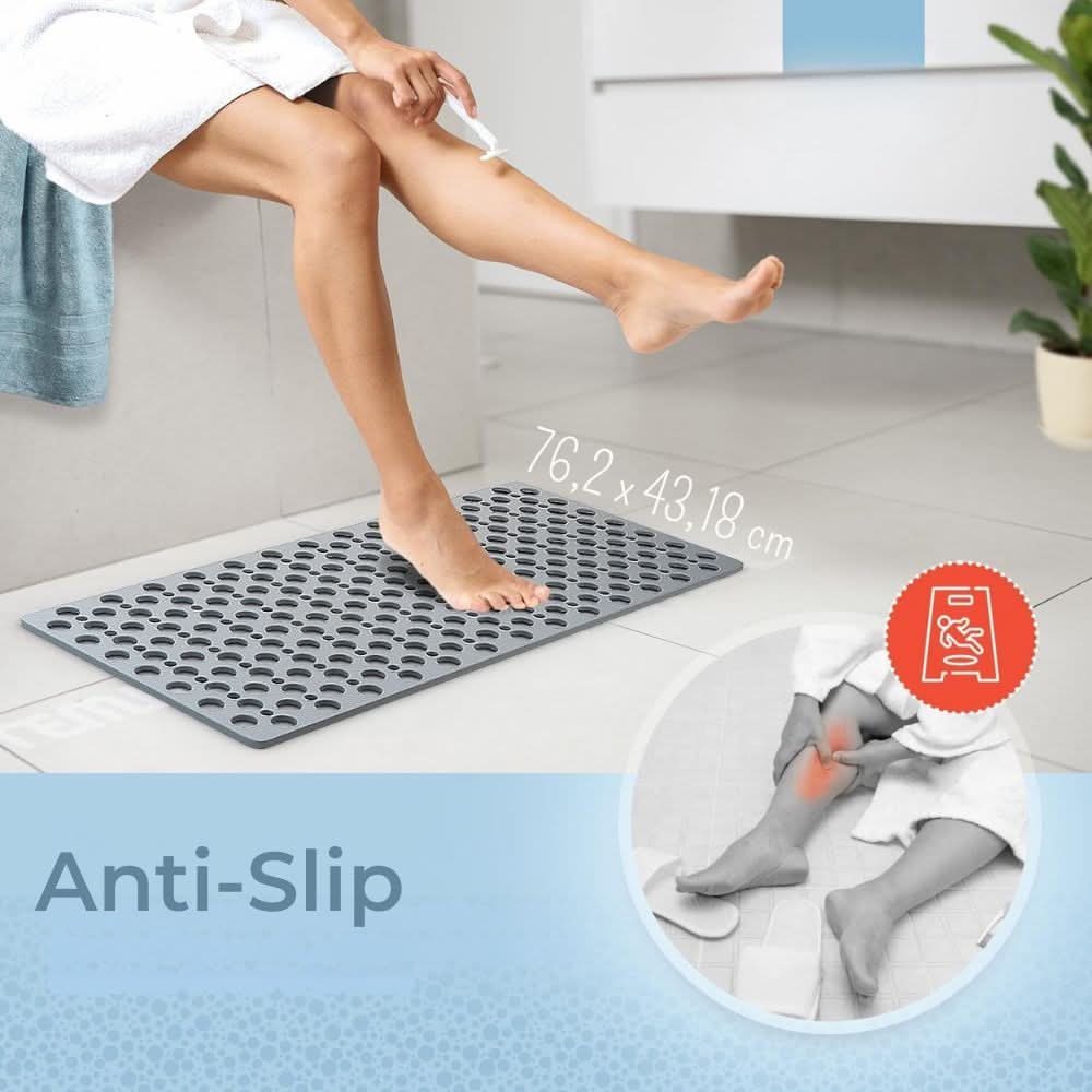Non Slip Shower Mat Mold Resistant Hygienic And Safe For Families