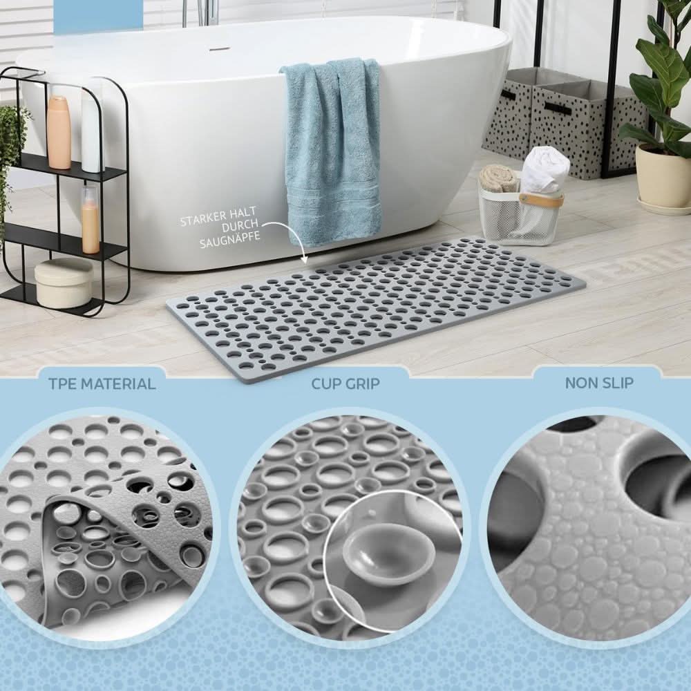 Non Slip Shower Mat Mold Resistant Hygienic And Safe For Families