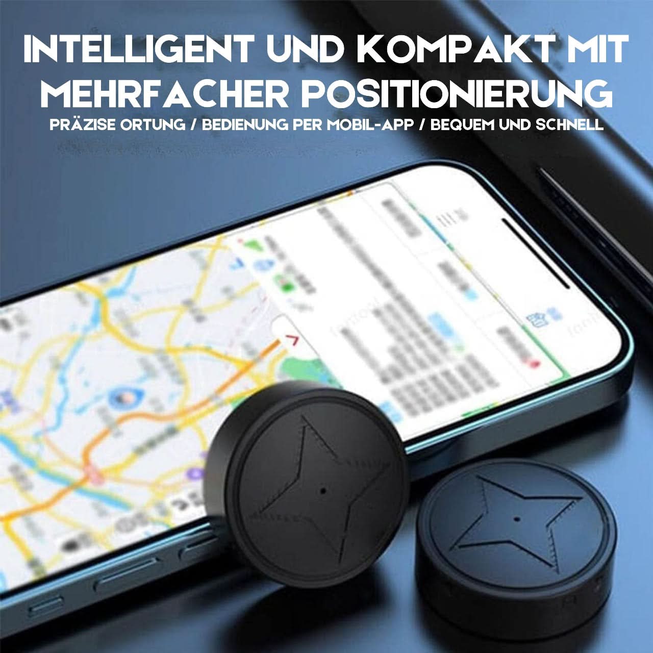 Magnetischer GPS-Tracker Echtzeit-Ortung für Wertgegenstände Schlüssel Taschen Fahrräder
