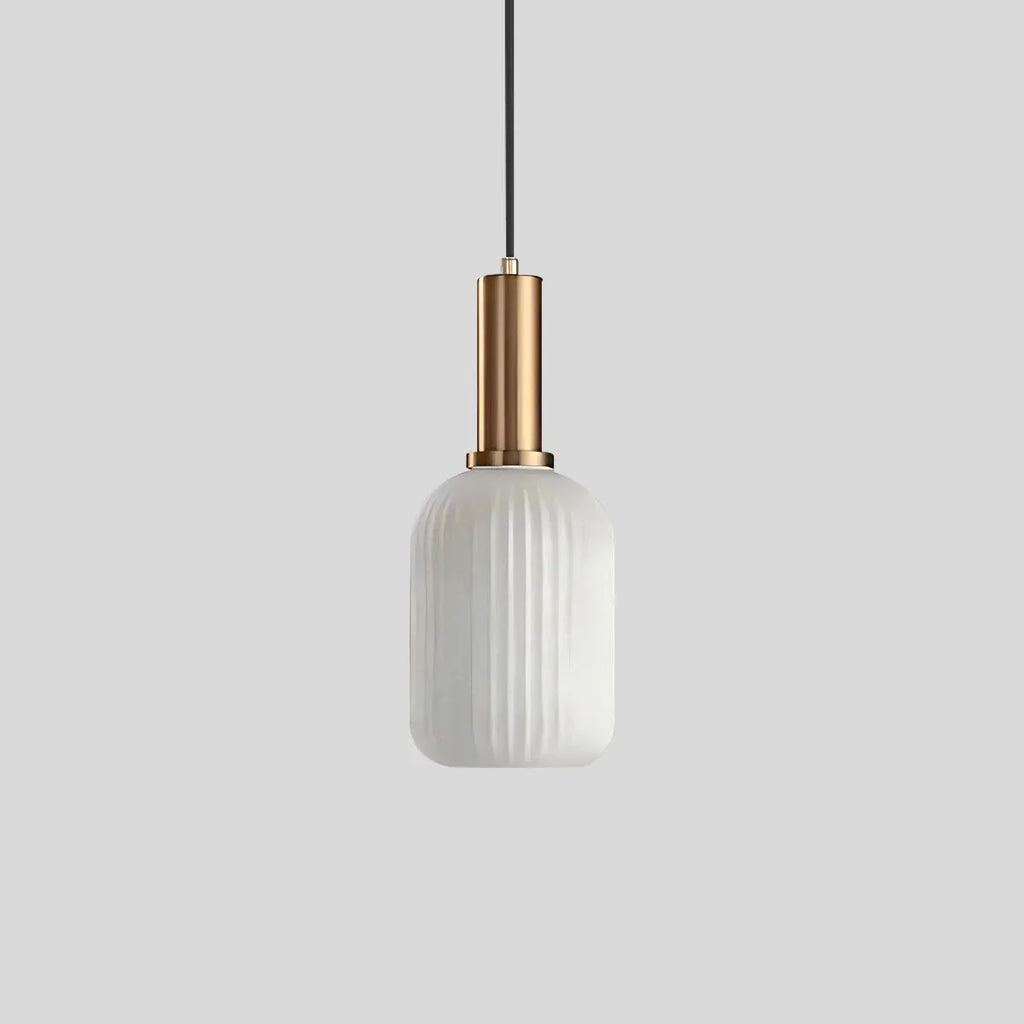 Nordic Vintage Glass Striped Pendeant Light - Orntli